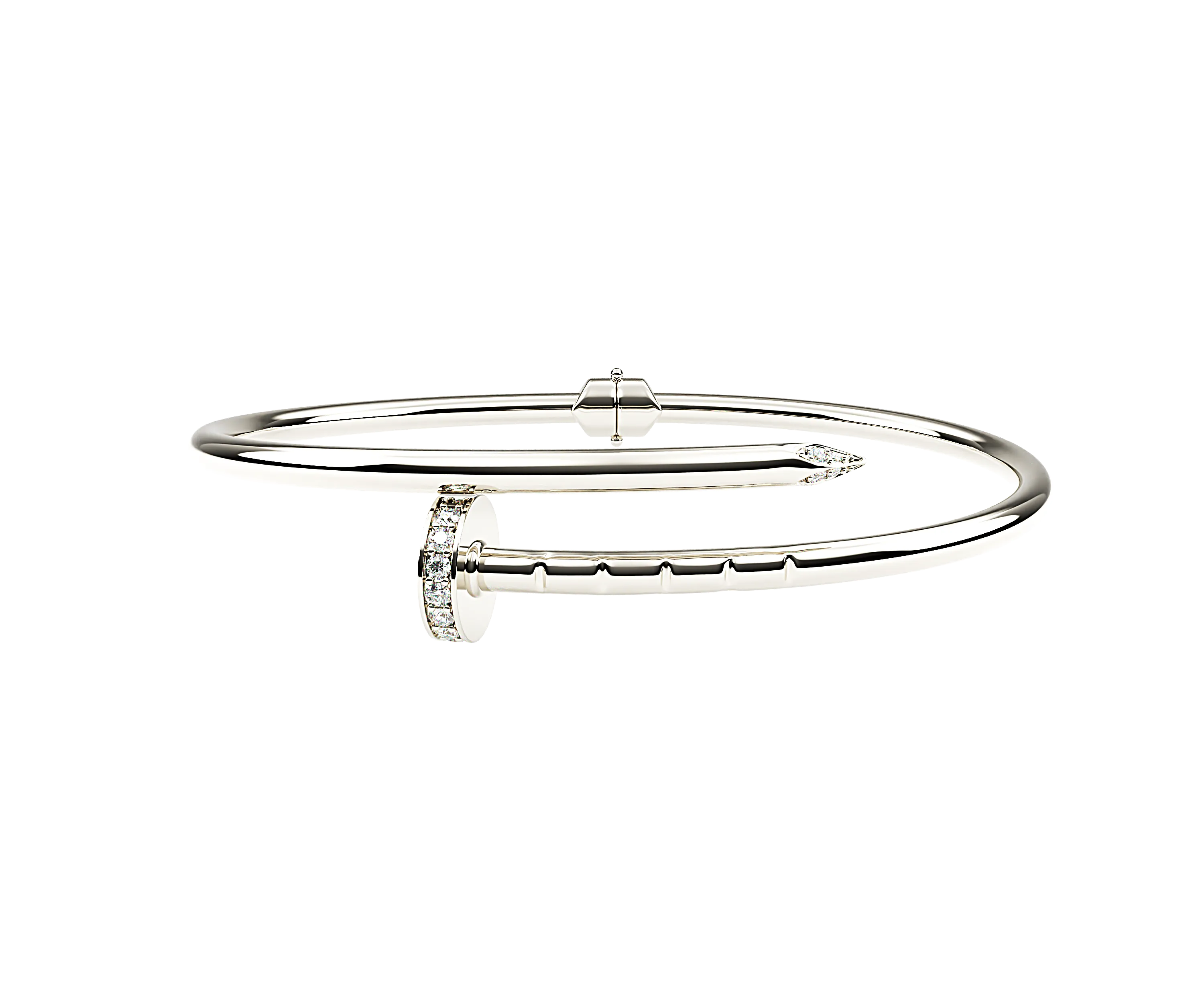 10K Mini Nail Bangle