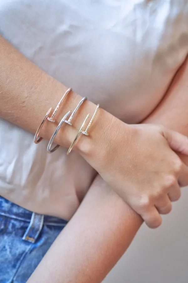 10K Mini Nail Bangle
