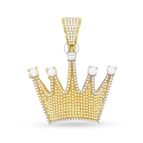 10K Yellow gold custom pendant with 1.30ct diamonds