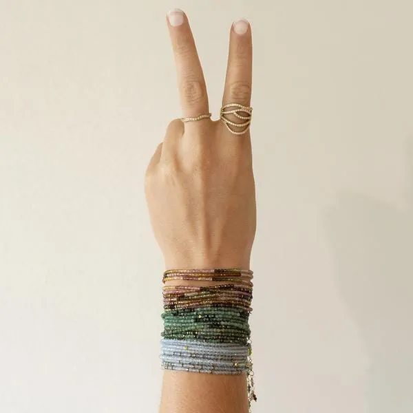18K Yellow Gold Sakoda Emerald Wrap Bracelet