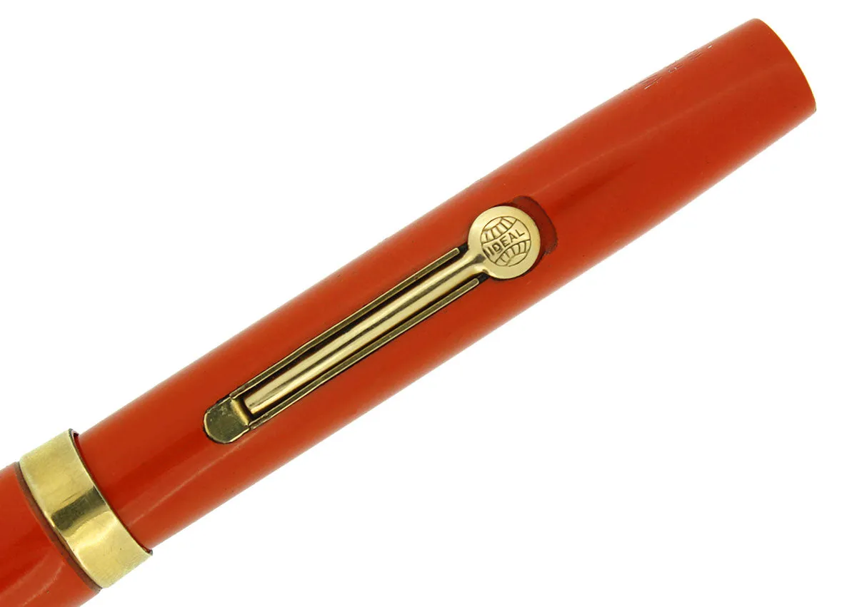1920S WATERMAN CARDINAL 52 1/2V FOUNTAIN PEN AND PENCIL SET XF-BBB NIB RESTORED