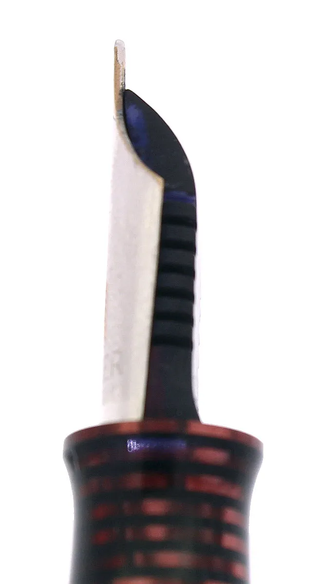 1938 PARKER BURGUNDY PEARL MAJOR VACUMATIC DOUBLE JEWEL FOUNTAIN PEN RESTORED