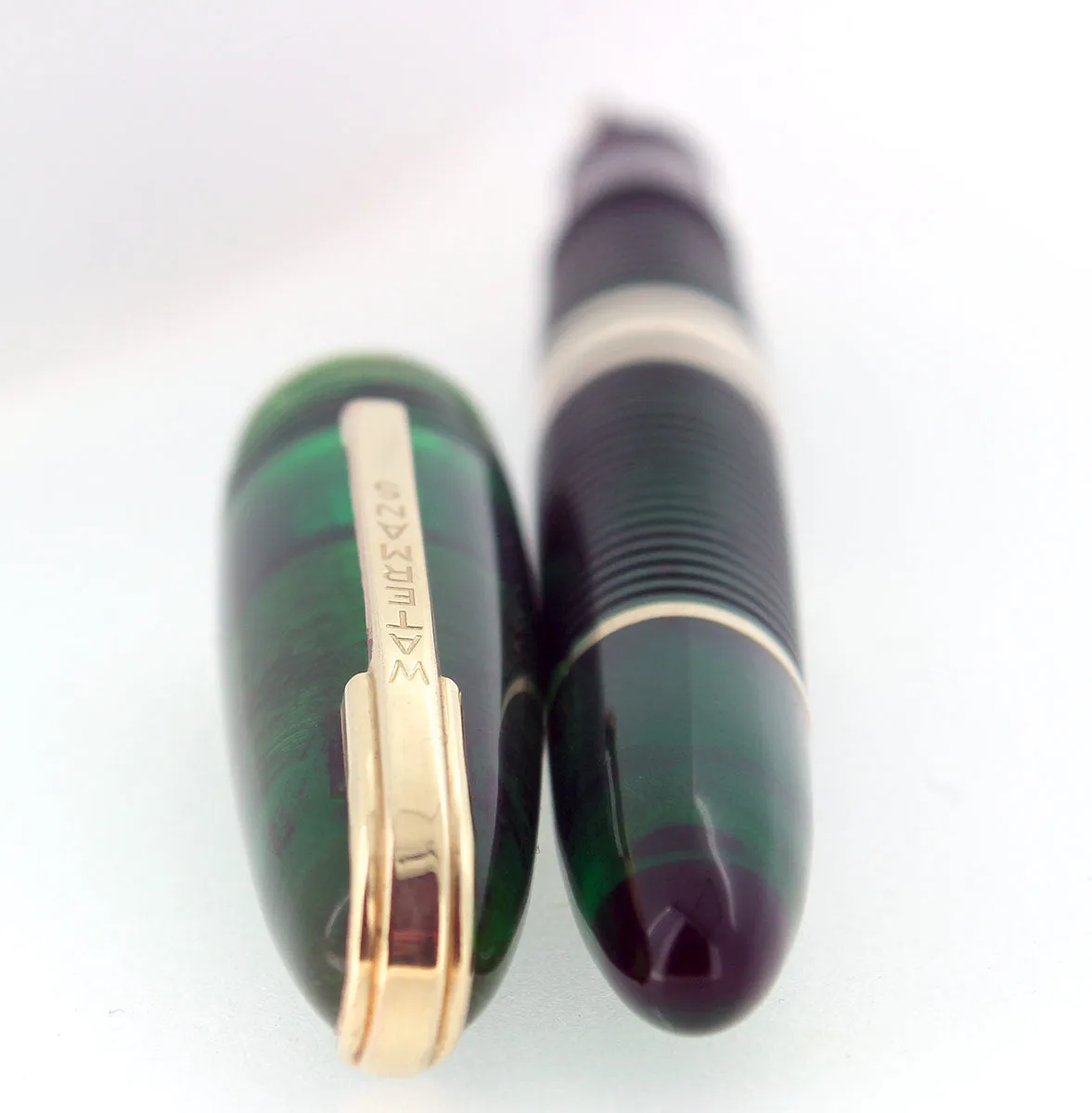 1939 FIRST YEAR GREEN WATERMAN 100 YEAR FOUNTAIN PEN F-BB SEMI-FLEX NIB RESTORED