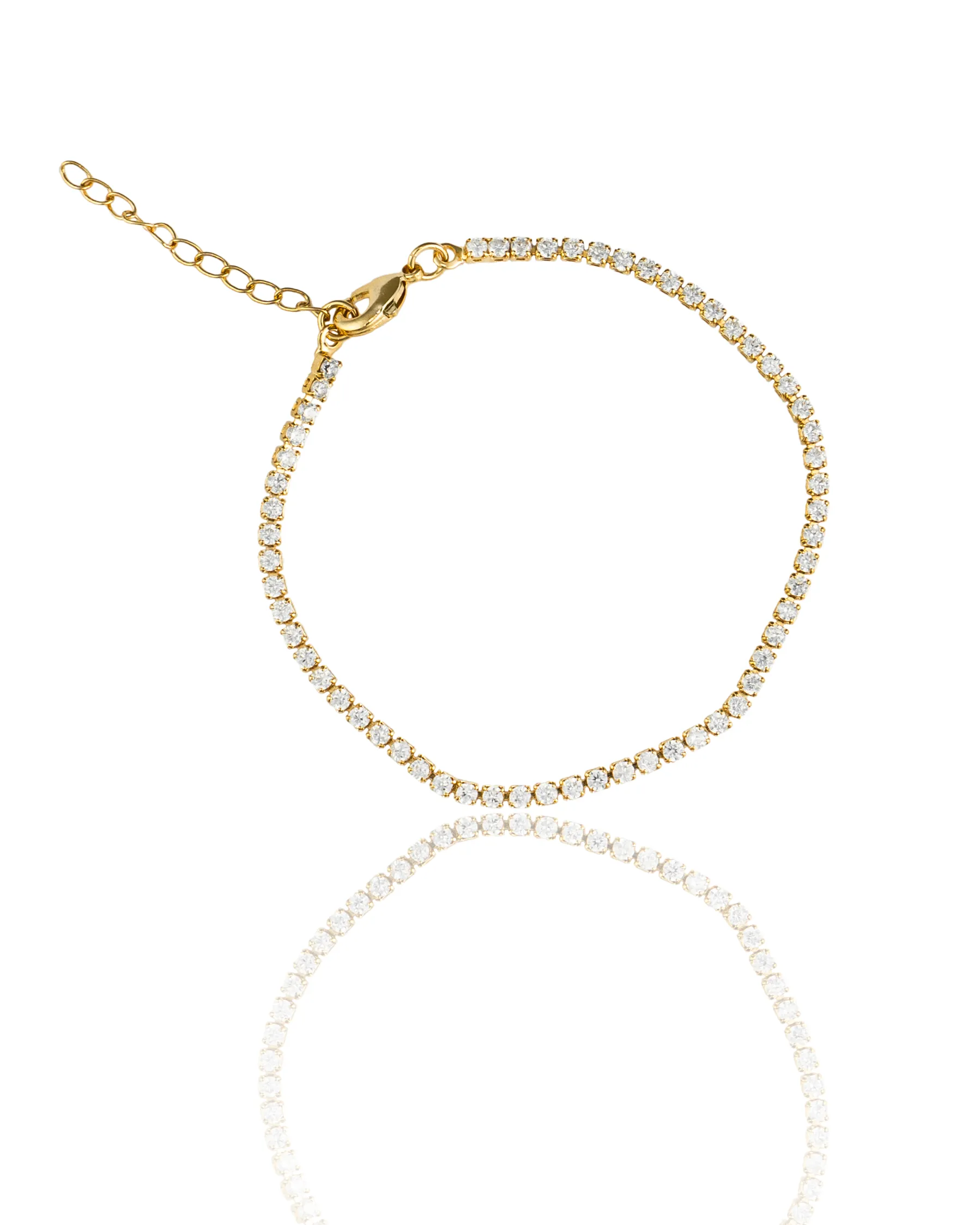 2mm Zirconia Colored Tennis Bracelet, 11 colors (I100)