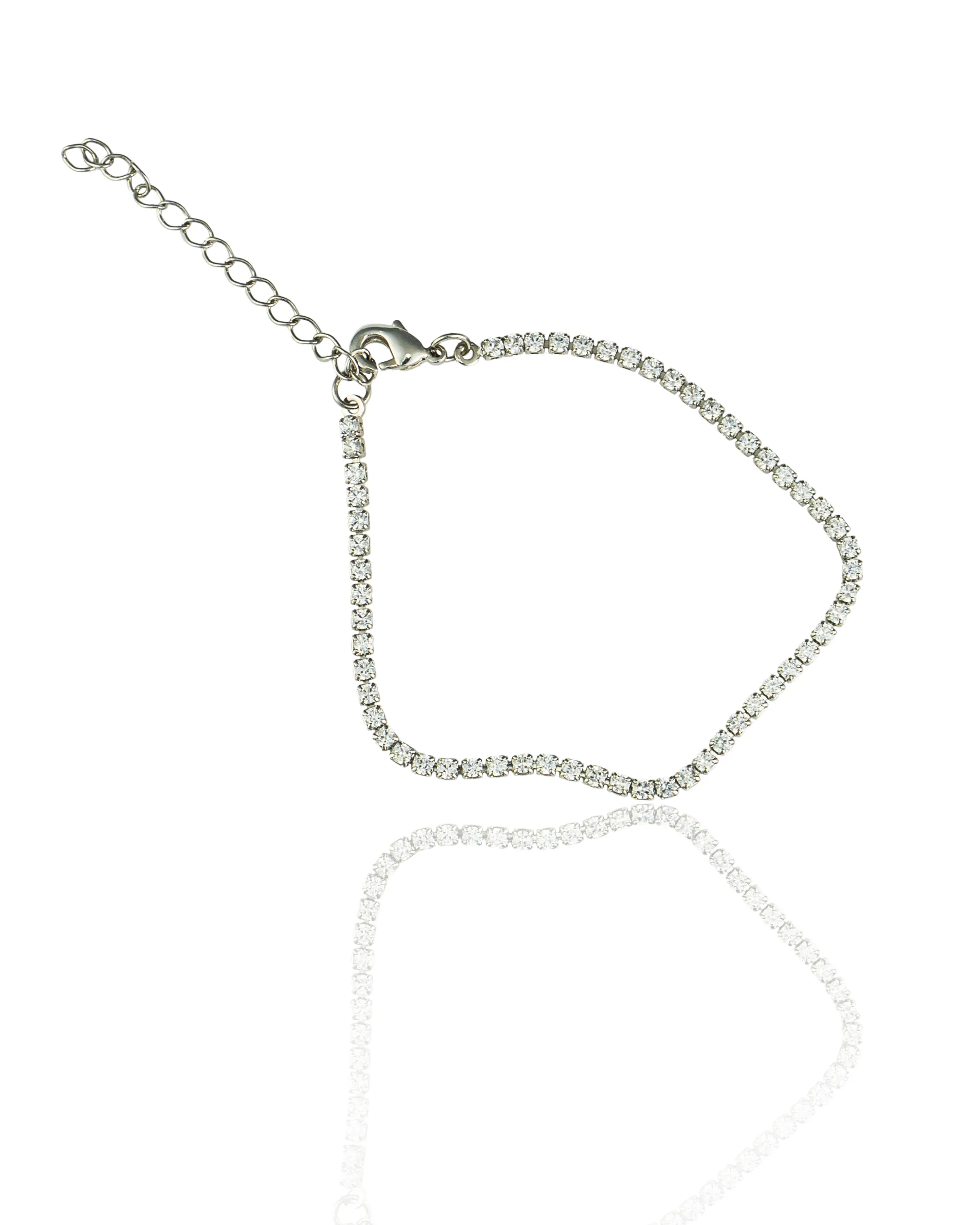 2mm Zirconia Colored Tennis Bracelet, 11 colors (I100)