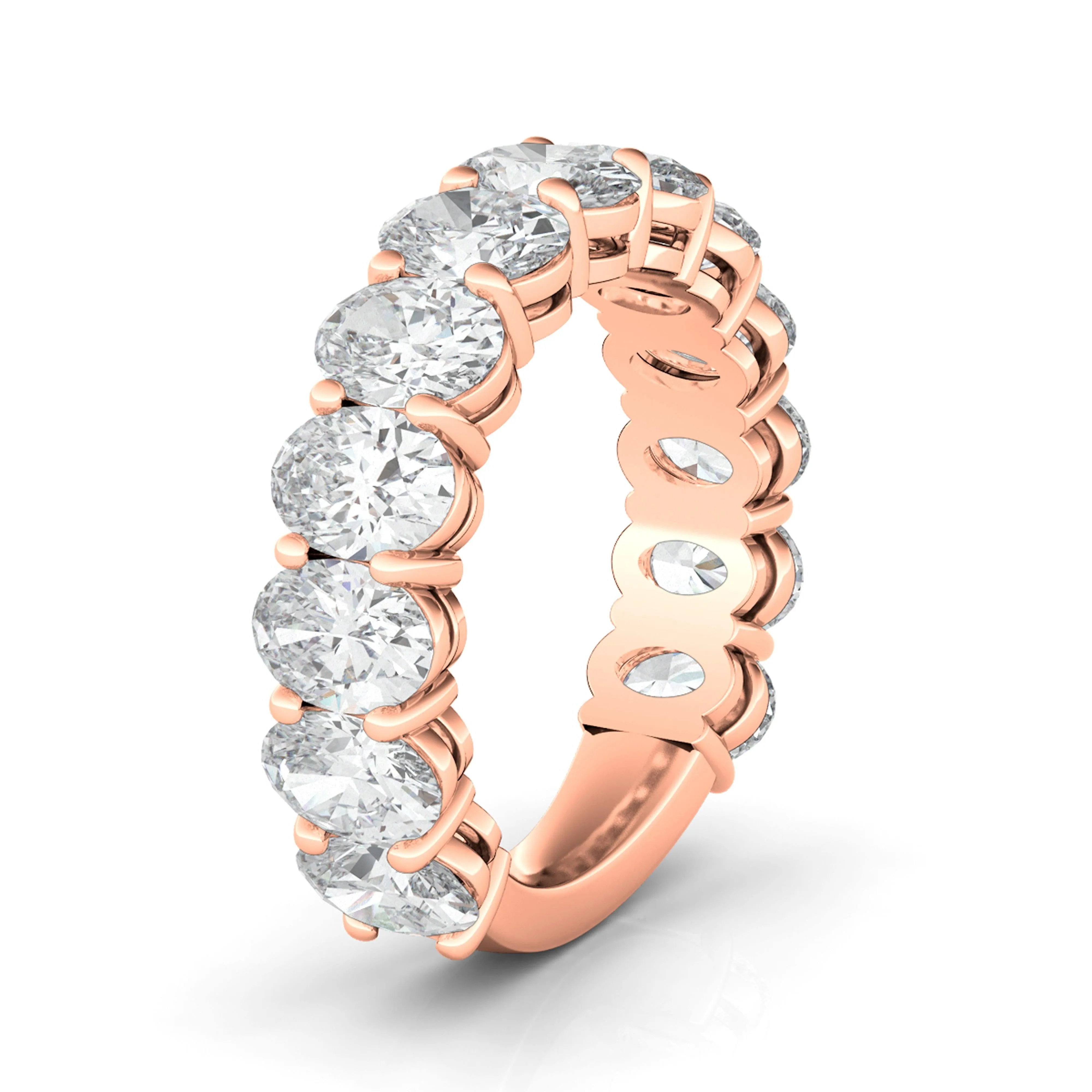 3/4 Oval Diamond Eternity Band