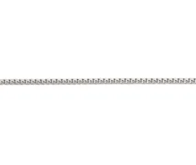 9ct White Gold Filed Franco Bracelet