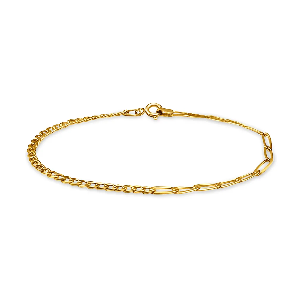 9ct Yellow Gold Split Chain Bracelet