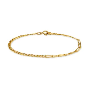 9ct Yellow Gold Split Chain Bracelet