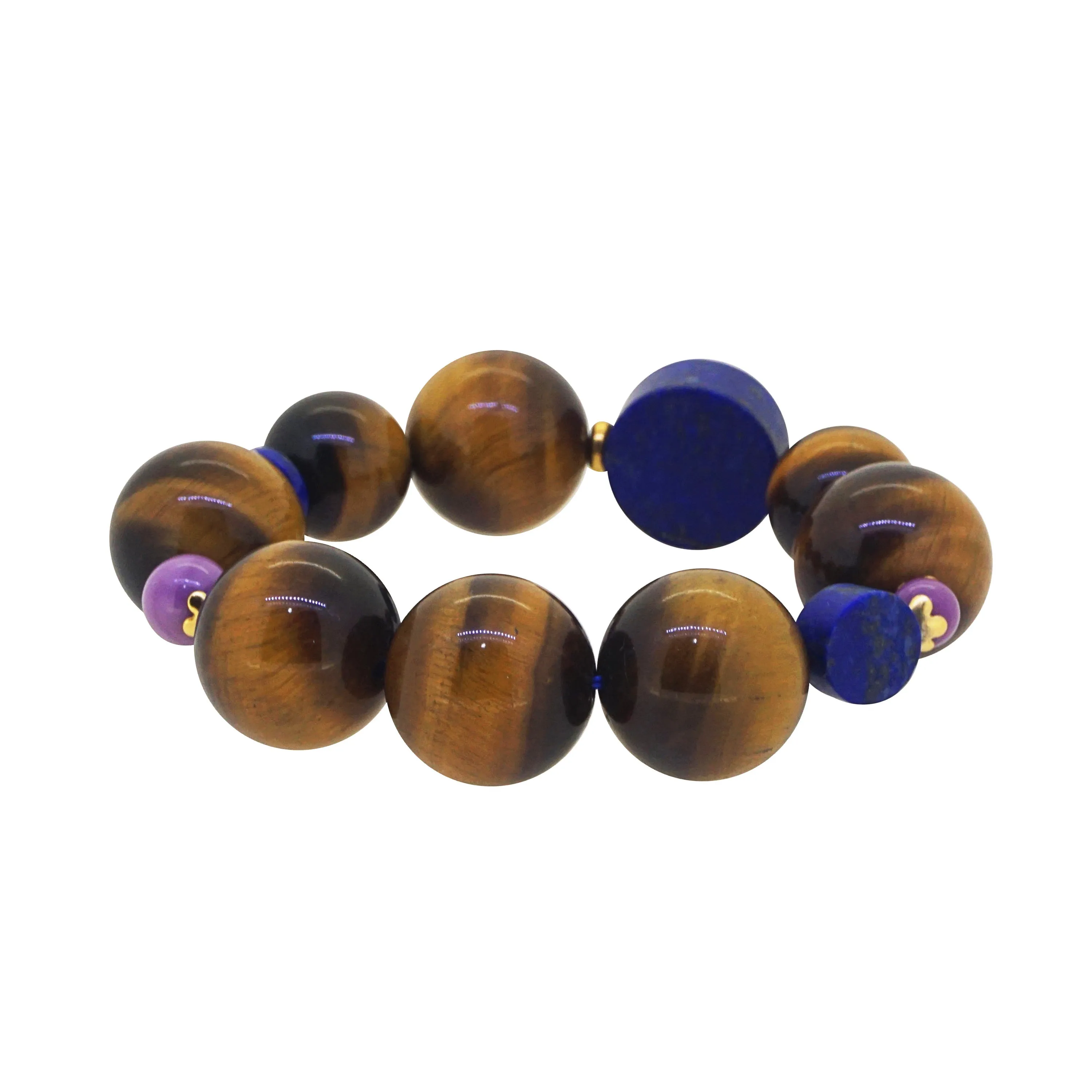 A-Grade Tiger Eye 20mm, Lapis Lazuli and Phosphosiderite