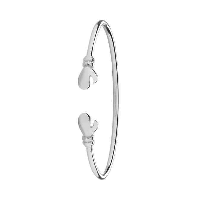 Acotis Silver Bangle Maidens Boxing Glove Torc G4034M