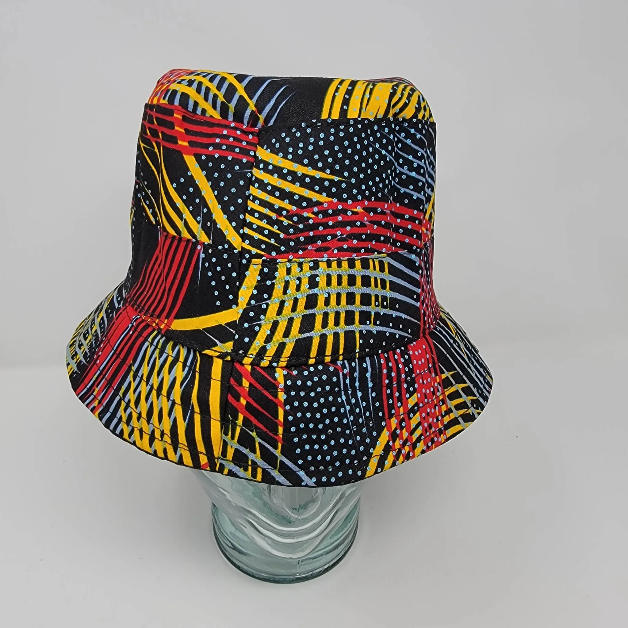 “Akakofiira” Bucket Hat in Ankara African Print