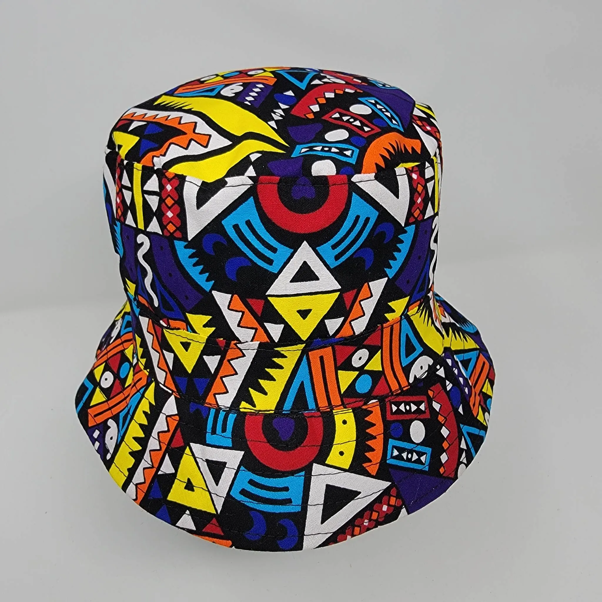 “Akakofiira” Bucket Hat in Ankara African Print