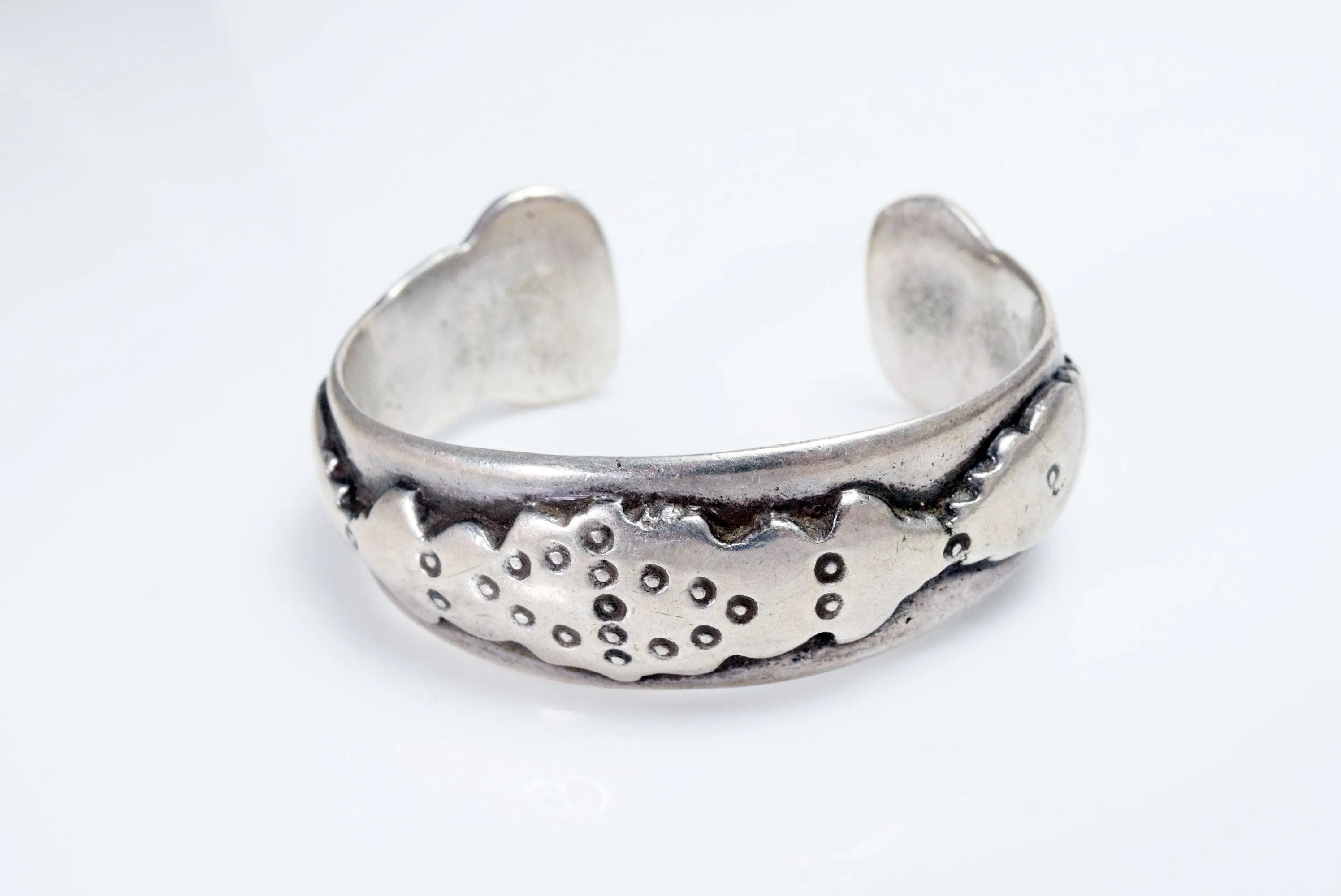 Antique Silver Uzbek Cuff Bracelet