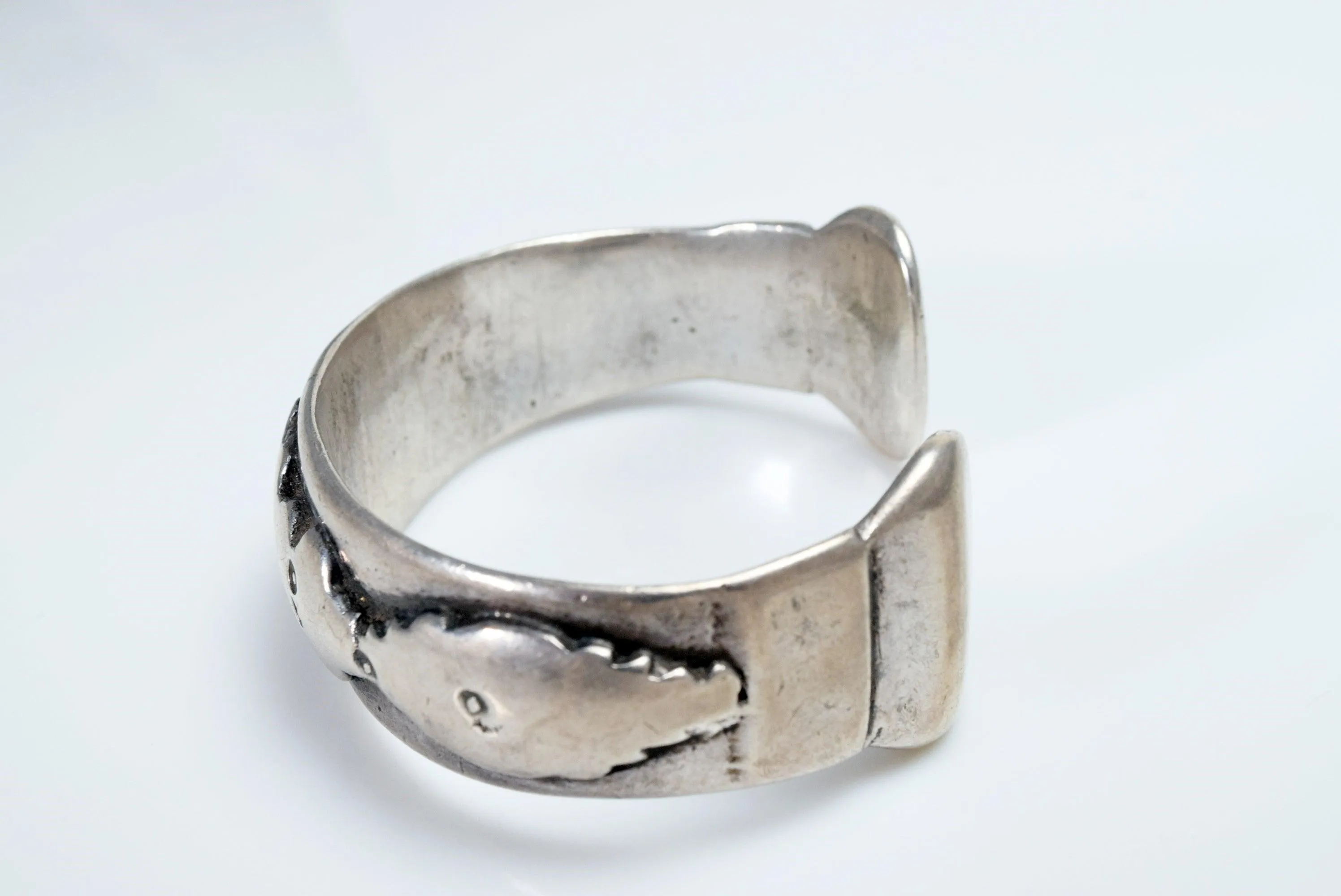 Antique Silver Uzbek Cuff Bracelet