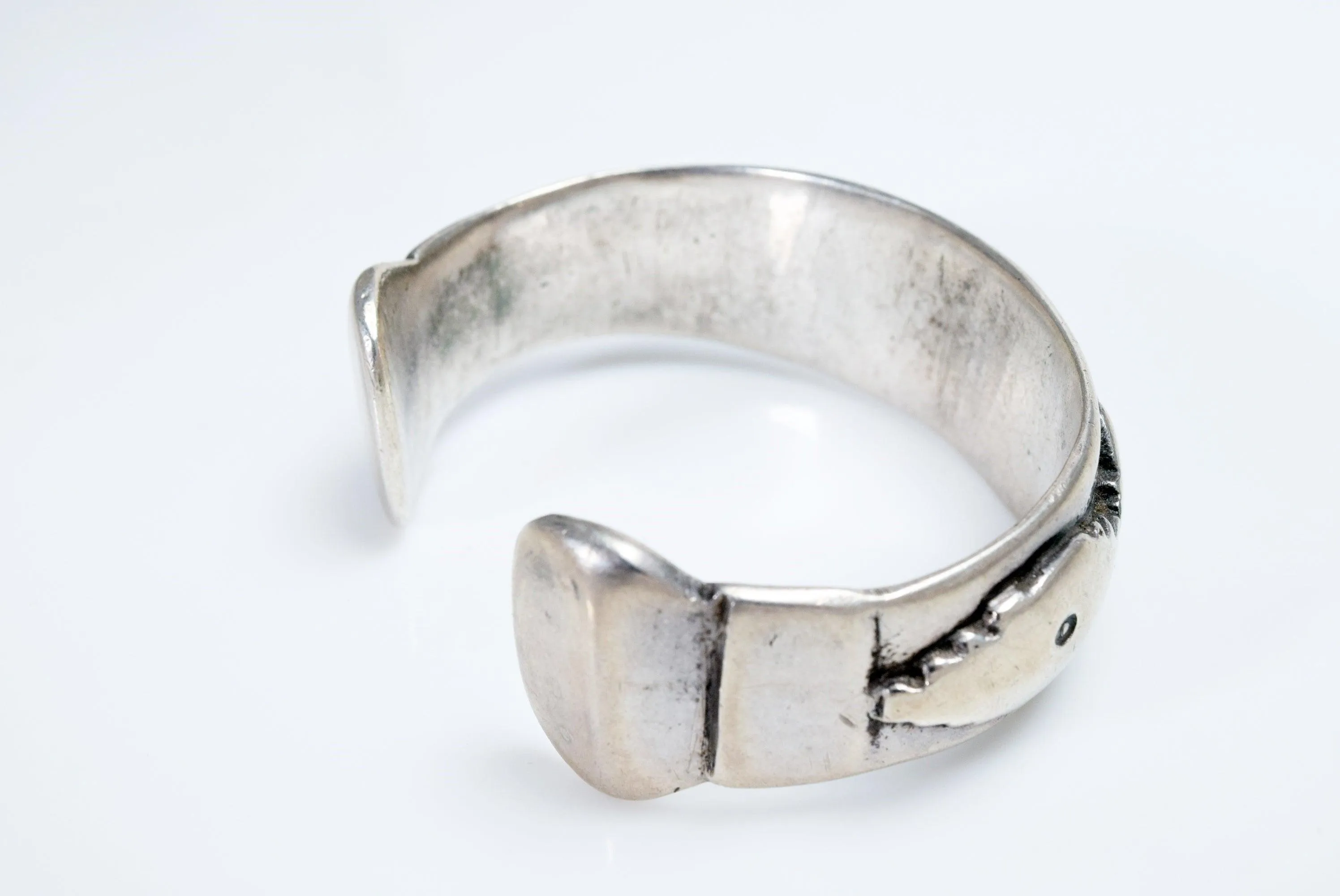 Antique Silver Uzbek Cuff Bracelet