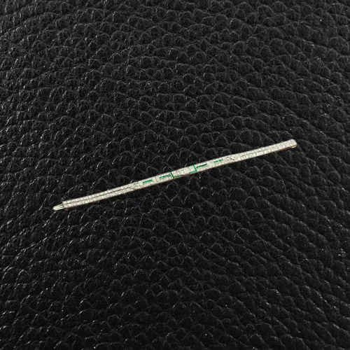 Art Deco Emerald & Diamond Bracelet