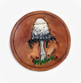 Assorted Mushroom Leather Art Rounds