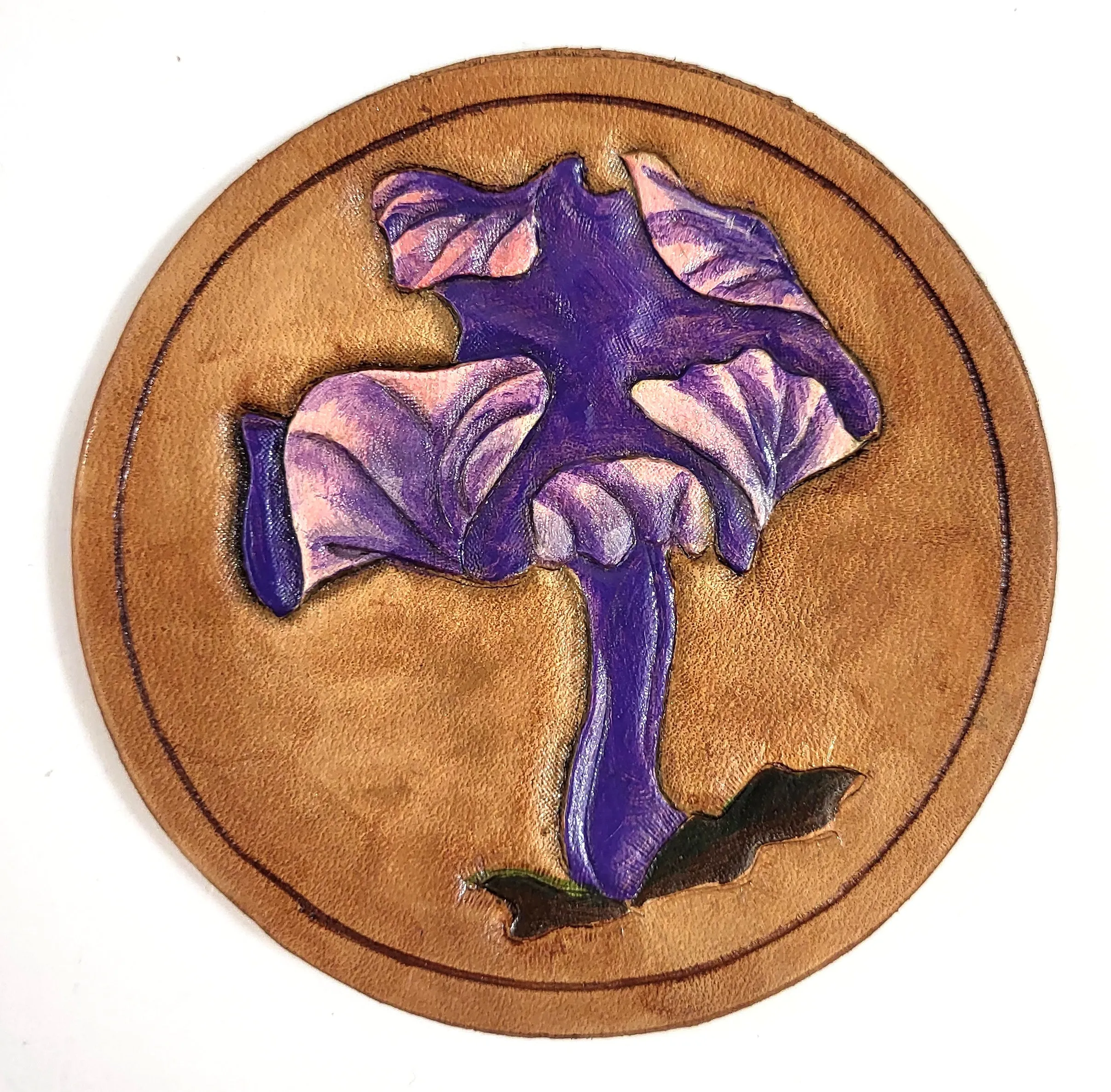 Assorted Mushroom Leather Art Rounds