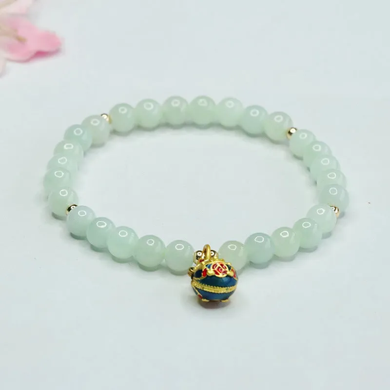 Auspicious Gold Beast Jade Bracelet