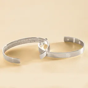Bodhisattva Cuff, Sterling Silver