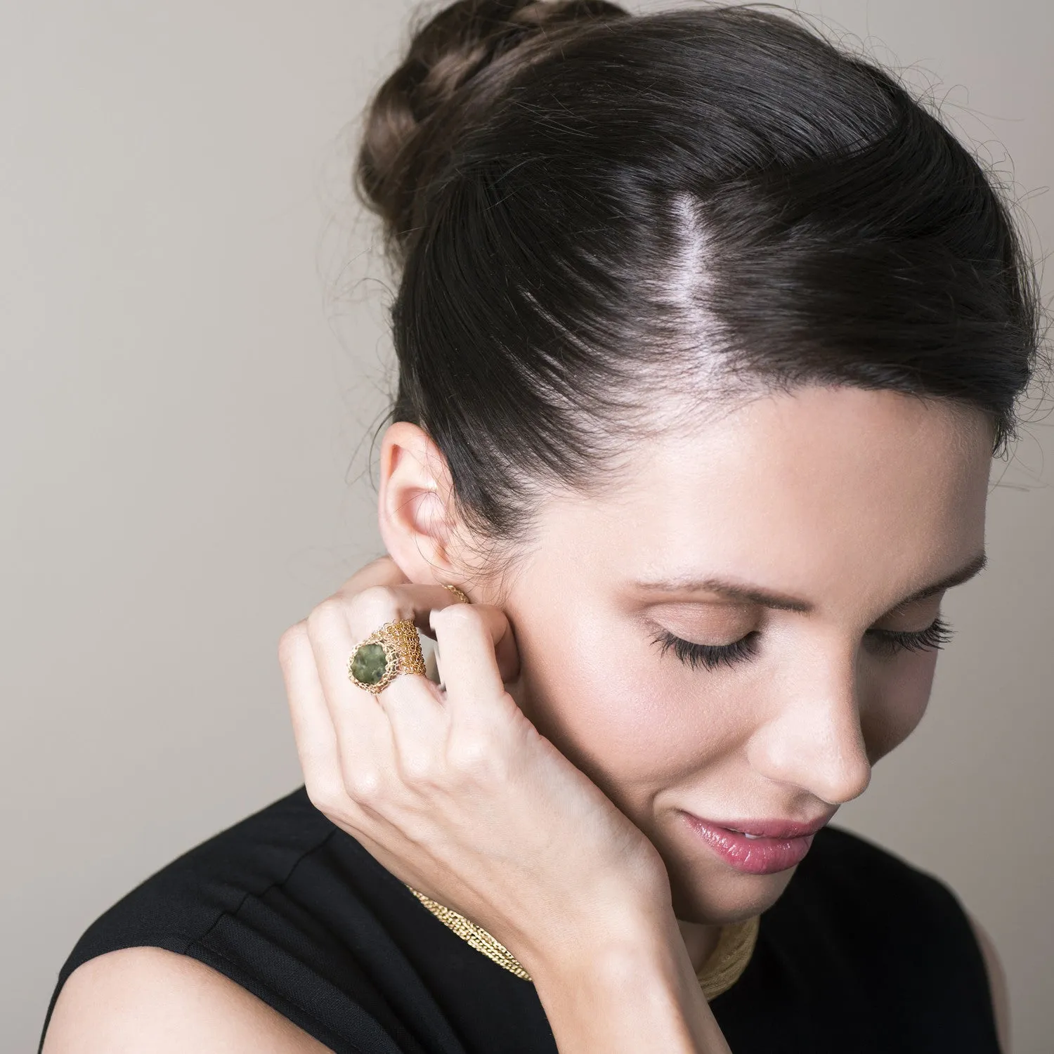 BOHO Stone ring - Wire Jewelry VIDEO pattern
