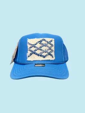 Boho Style Blue Trucker Cap