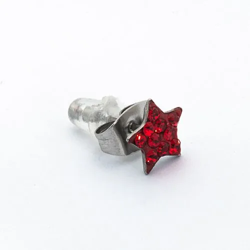 Borghetti Earrings Piatto Stella Rosso Ear Studs 1 PC