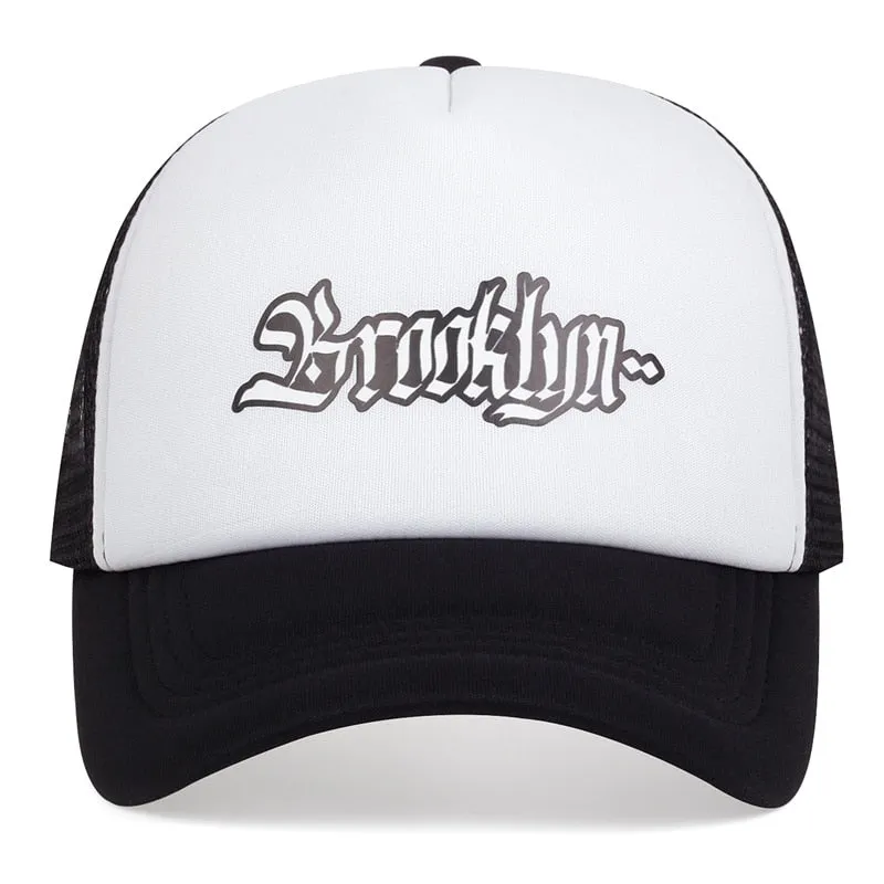 BROOKLYN truck cap Women Men Baseball Cap Outdoor Sunscreen Unisex Baseball Hat