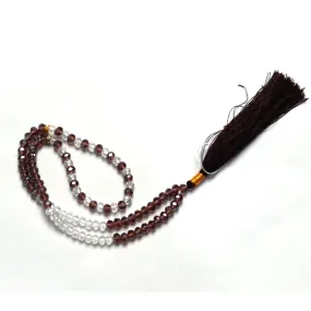 Brown and White Crystals Tasbih