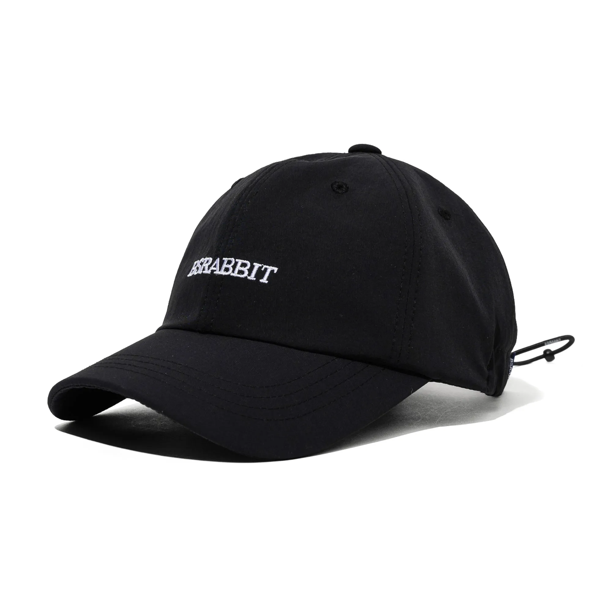 BSRABBIT LOGO STRING CAP BLACK