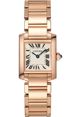 Cartier Tank Fran�aise Watch - 25 mm Pink Gold Case - WGTA0029