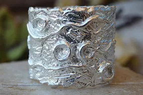 Chunky silver ring