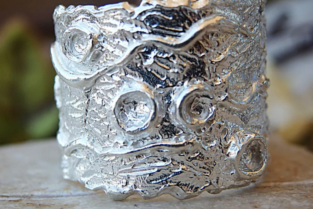 Chunky silver ring