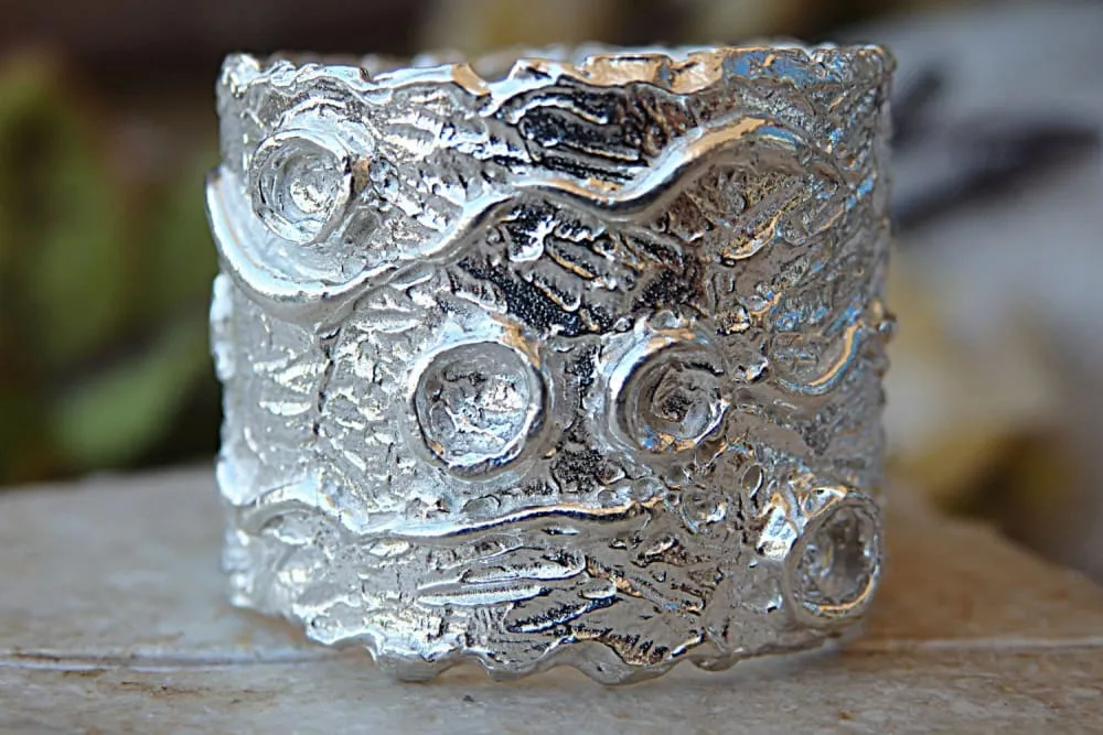Chunky silver ring