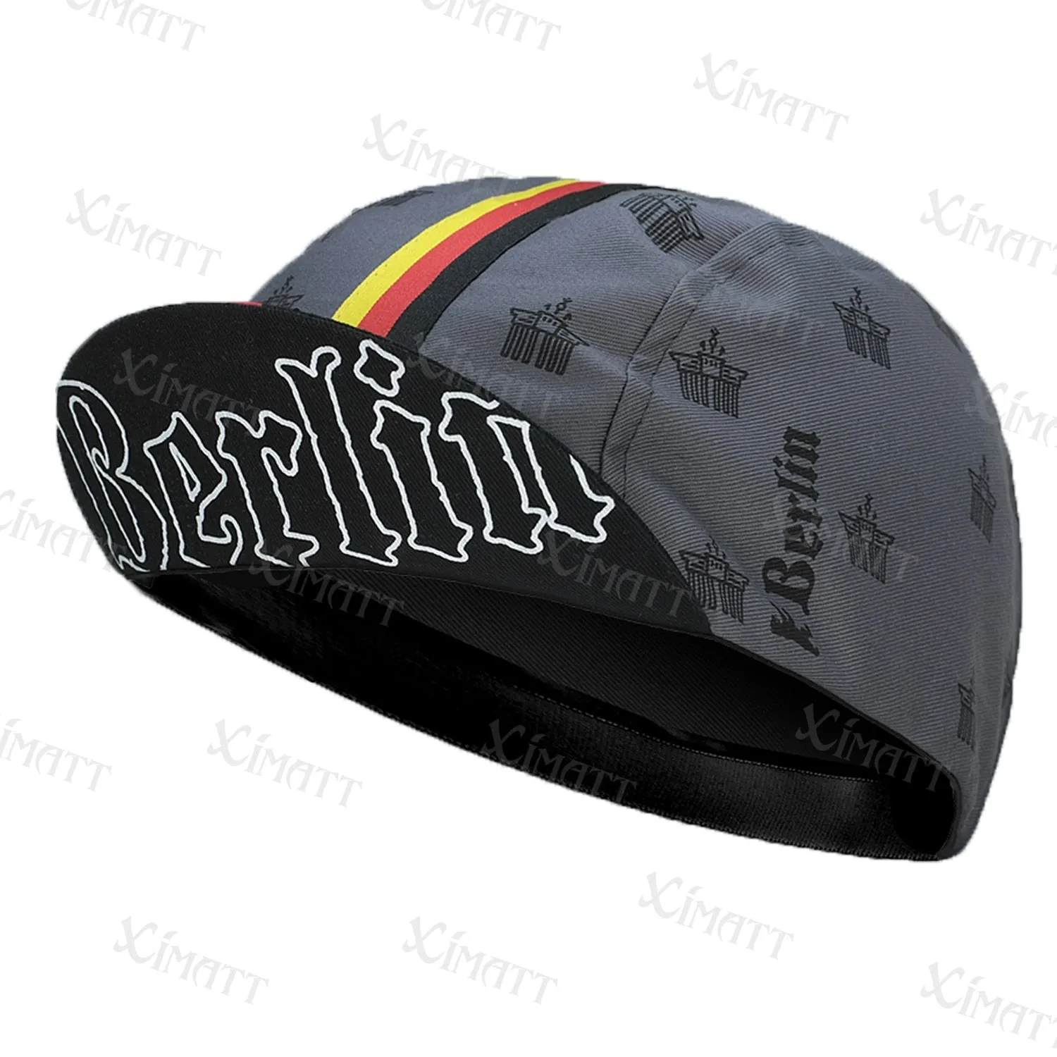 Classic Retro Red Blue Green Polyester Cycling Caps Summer Sports Quick Dry Bicycle Hat Men And Women Wear Breathable