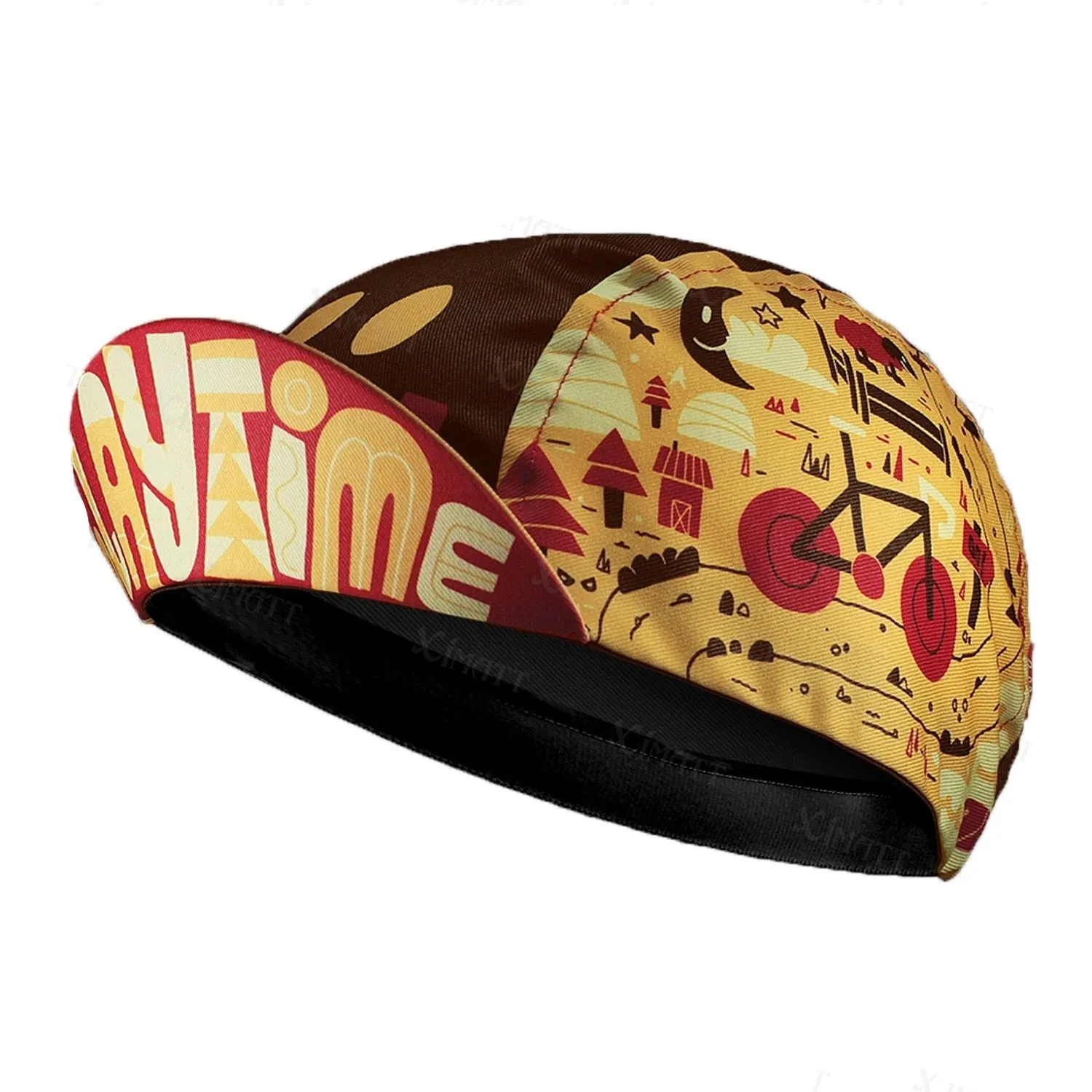 Classic Retro Red Blue Green Polyester Cycling Caps Summer Sports Quick Dry Bicycle Hat Men And Women Wear Breathable