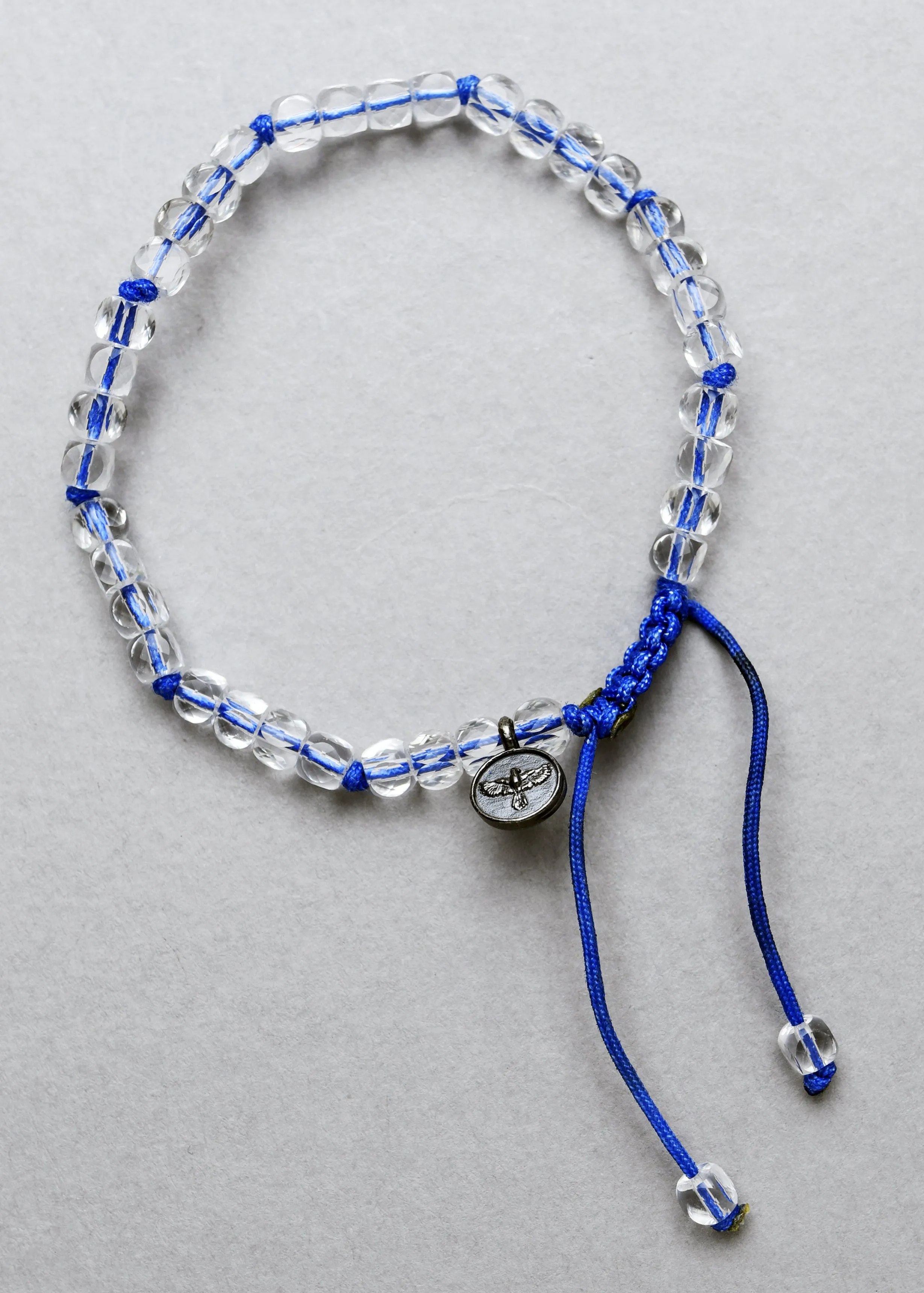 Clear Quartz Crystal Cube Bracelet
