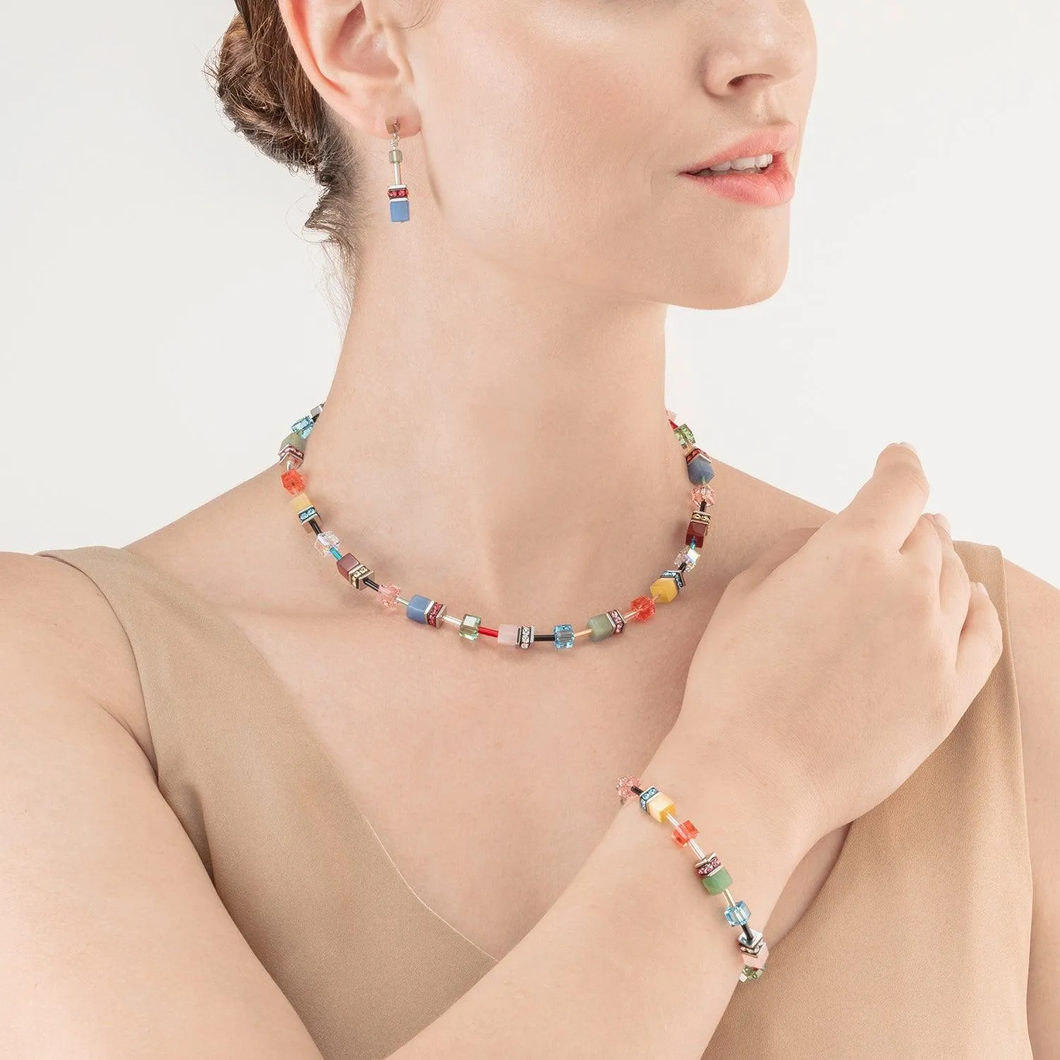 Coeur De Lion GeoCUBE® Iconic Precious Bracelet Multicolour Delight