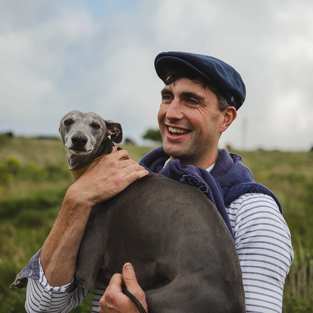 Cotton Flat Cap Navy Wholesale Pack