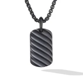David Yurman 27mm Sculpted Tag Pendant