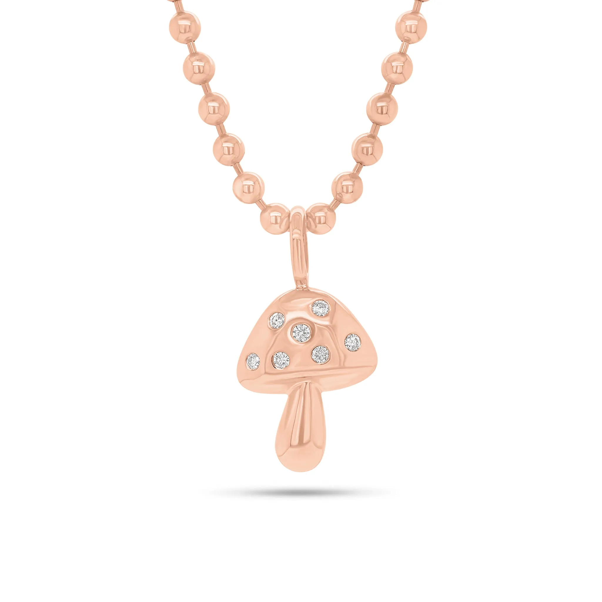 Diamond Mushroom Pendant