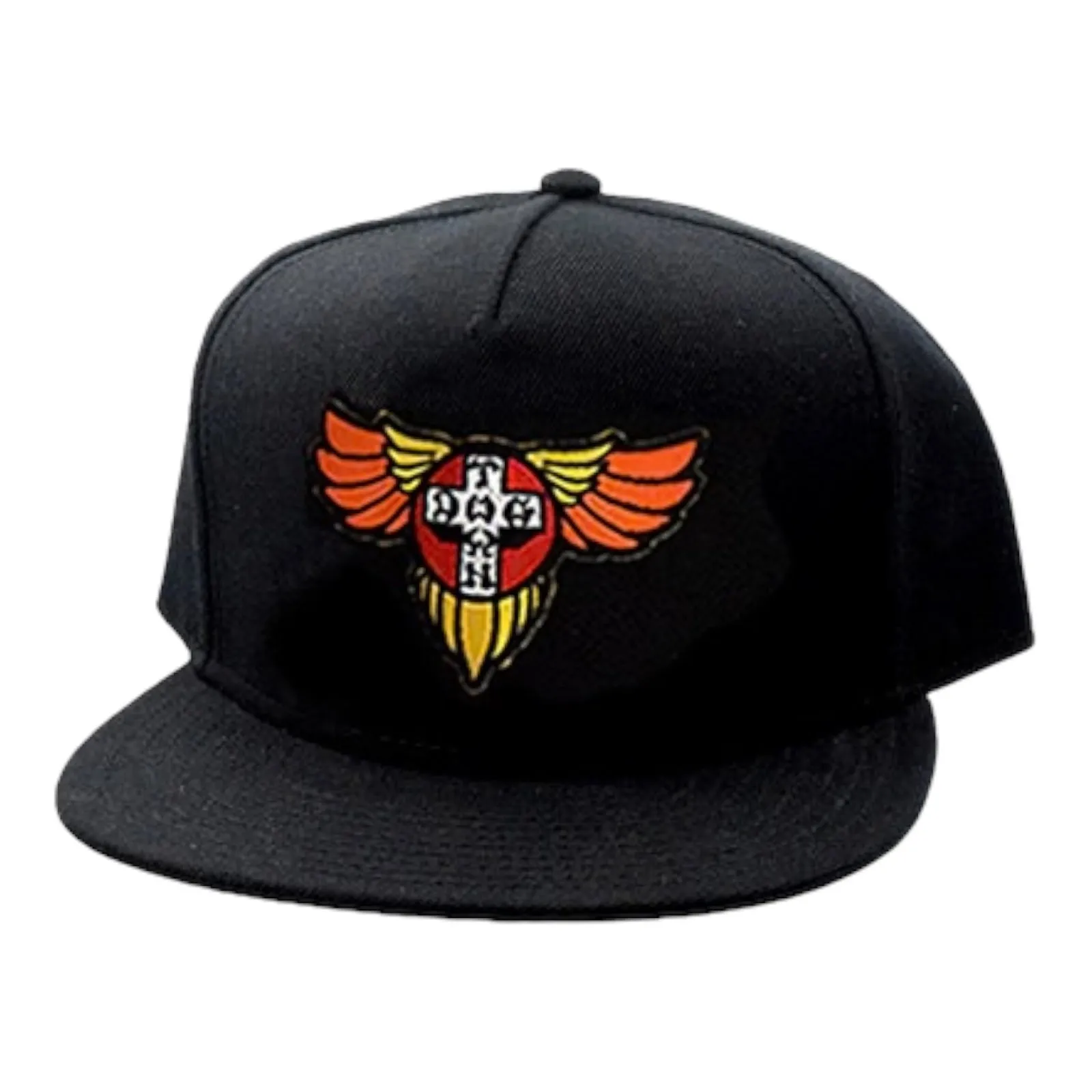 Dogtown Wings Patch OG 70s Snapback Hat Black