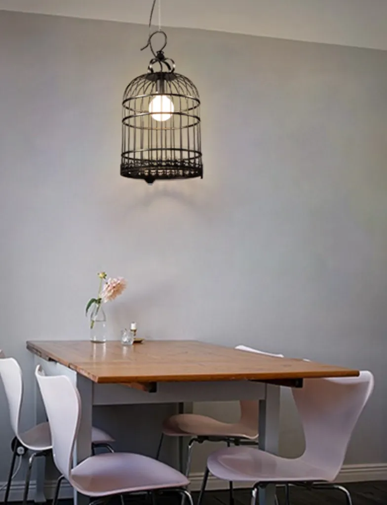 Dorotea Innovative Birdcage Design Vintage Pendant Lamp