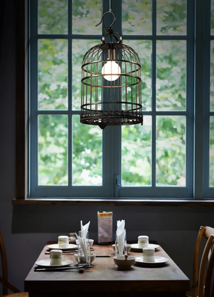 Dorotea Innovative Birdcage Design Vintage Pendant Lamp