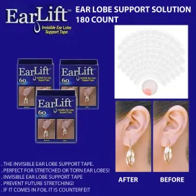 EarLift Invisible Ear Lobe Support Solution- 180 count