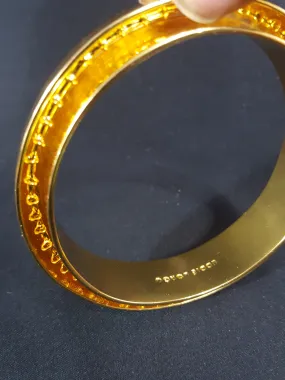 Eddie Borgo Gold Plated Brass Bangle Braclet