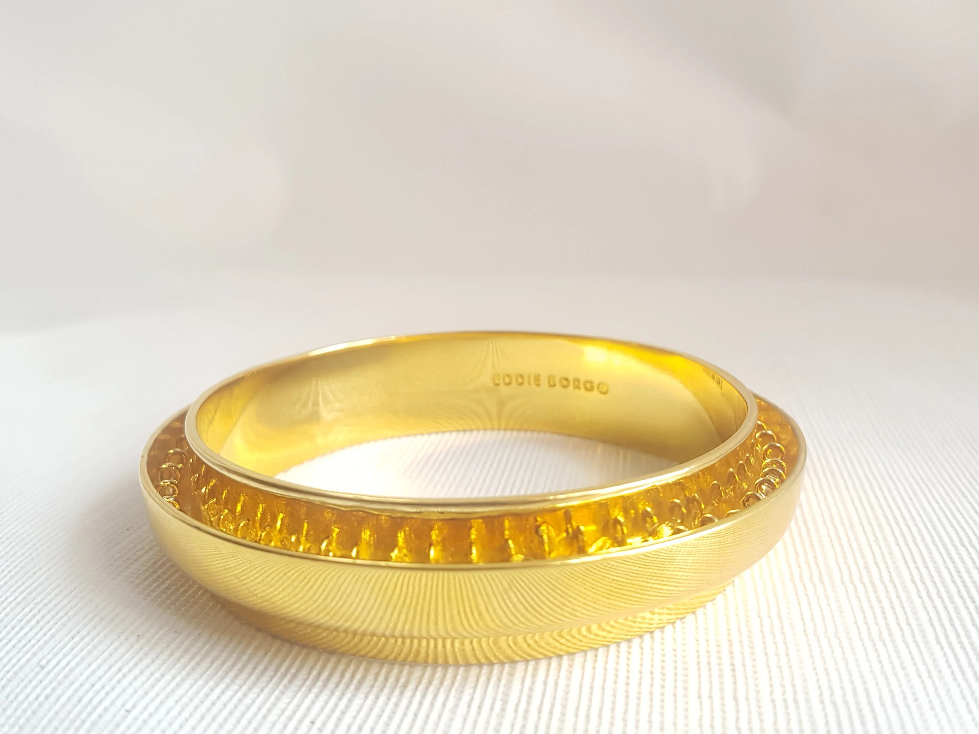 Eddie Borgo Gold Plated Brass Bangle Braclet