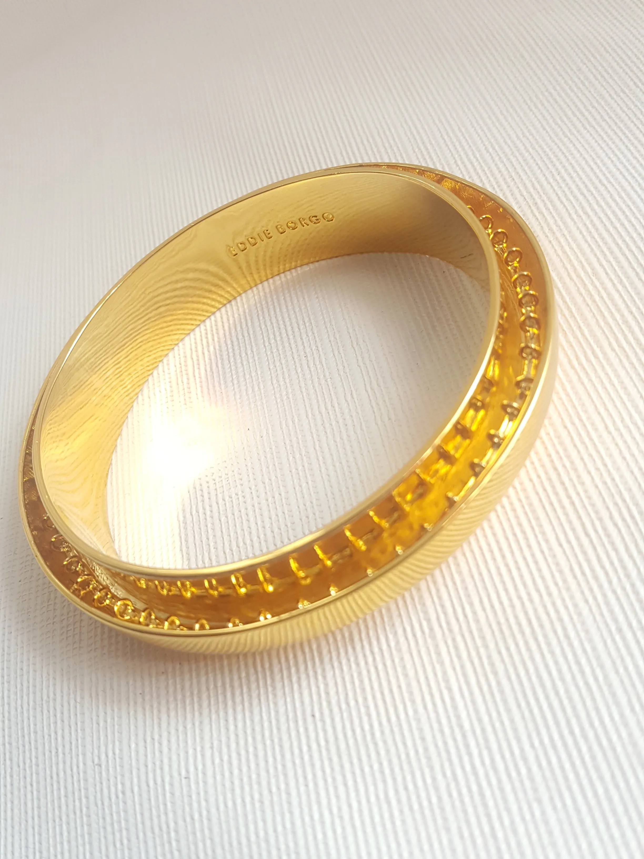 Eddie Borgo Gold Plated Brass Bangle Braclet