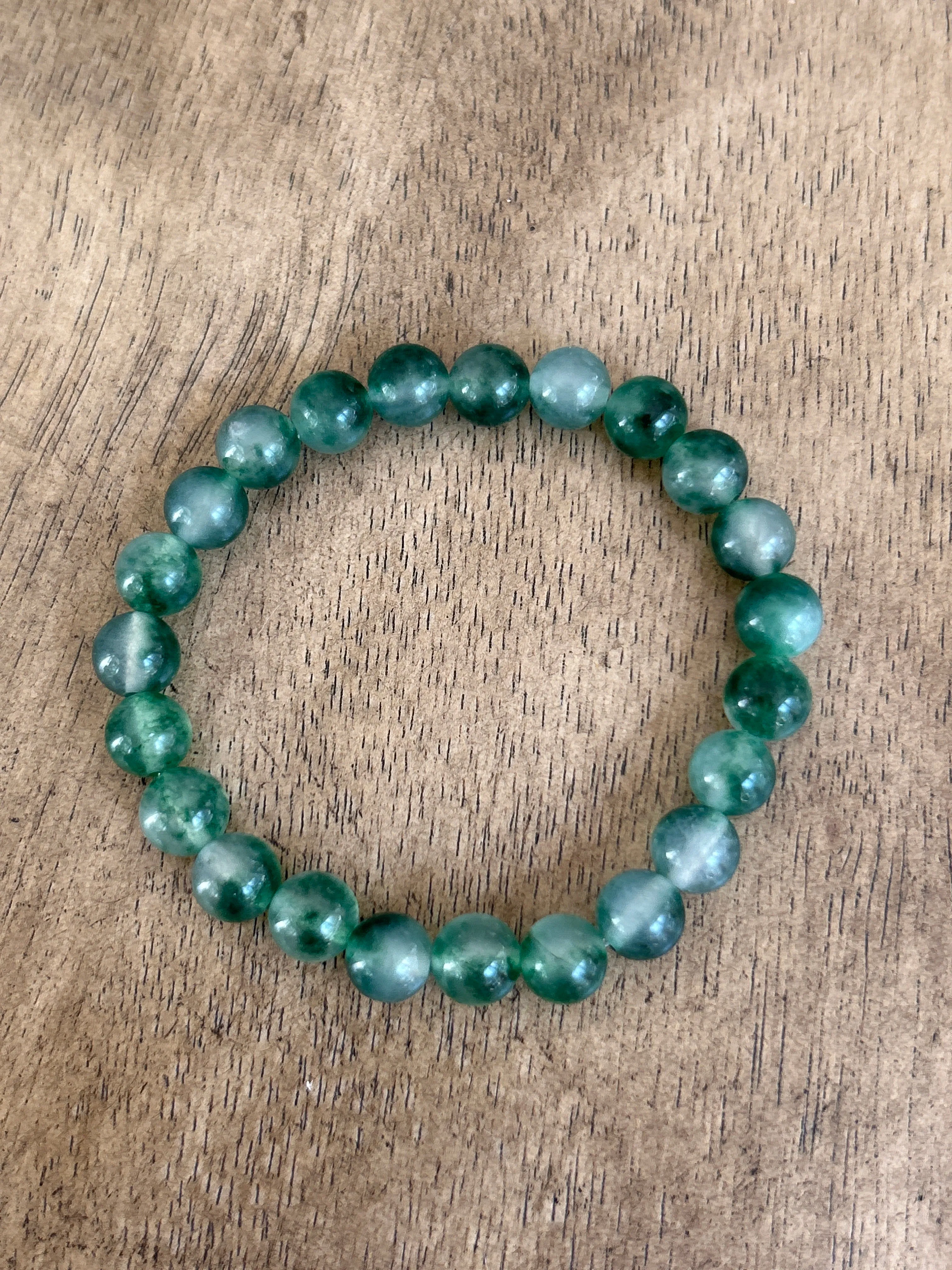Emerald Mix Agate 8mm Bracelet